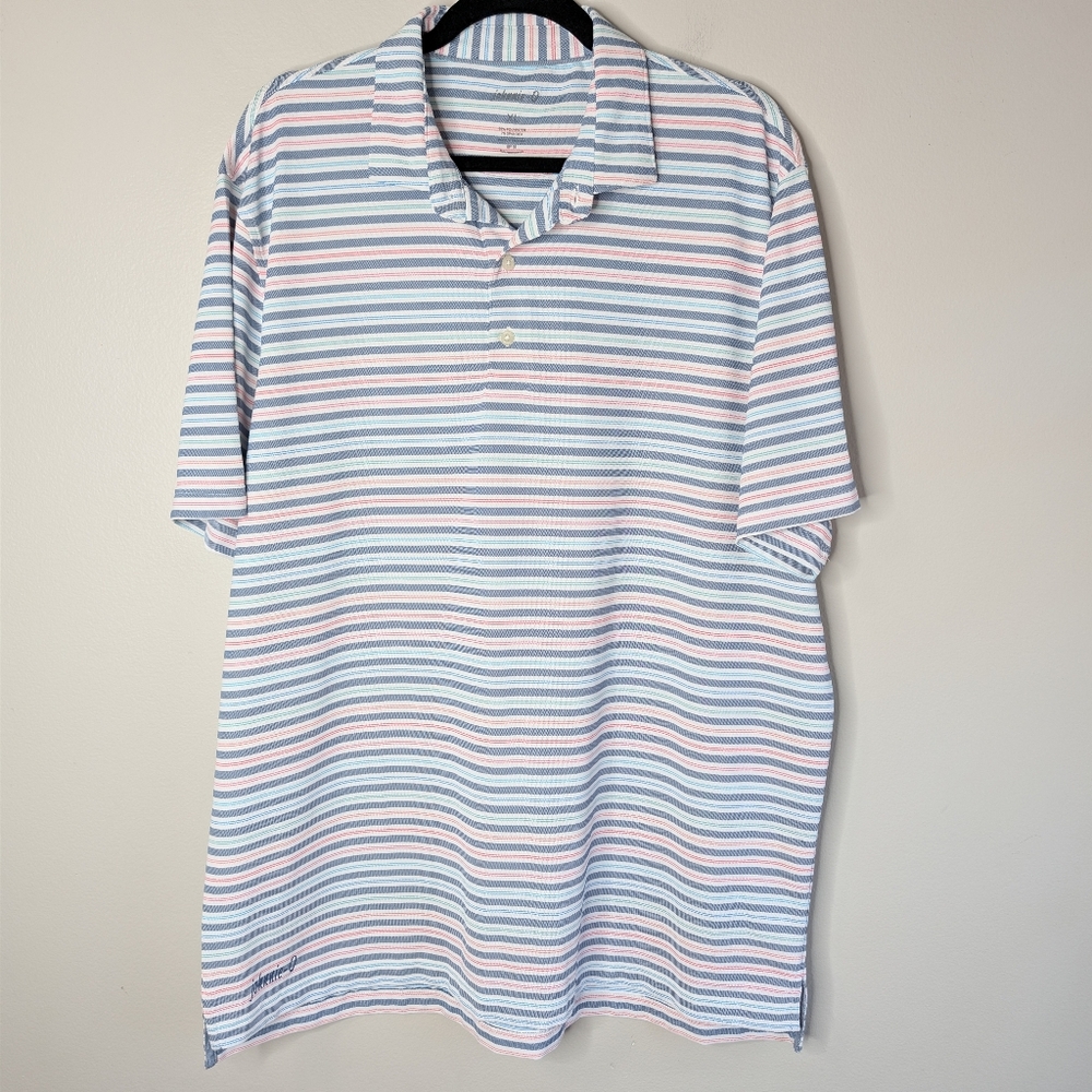 Johnnie-O Pastel Stripes Polo